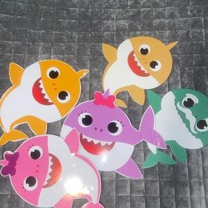 Baby Shark party decor - Pink, Purple, Yellow, Orange, Green